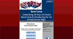 Desktop Screenshot of encorebandcamp.com